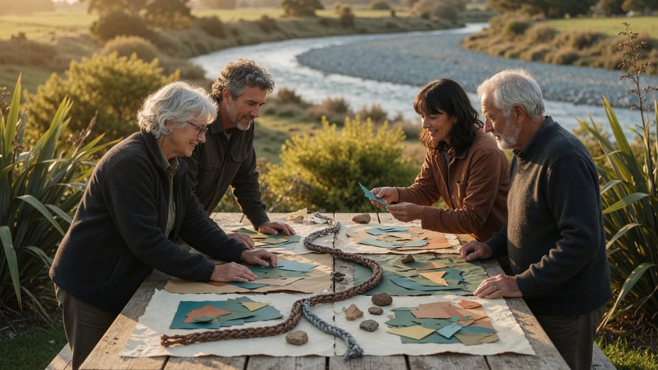 Conceptual community consultation around a landscape model
